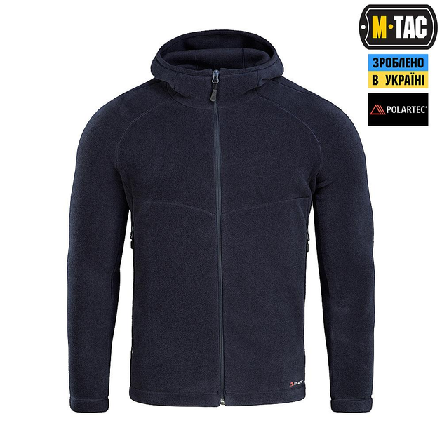 Тактична флісова кофта M-Tac Sprint Fleece Polartec, розмір 2XL, колір Dark Navy Blue - изображение 2