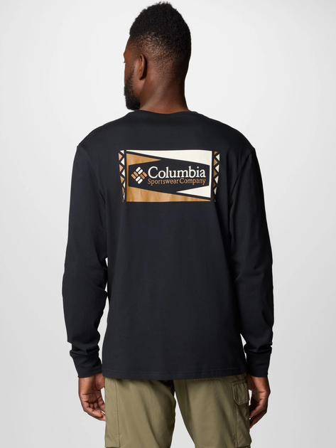 Лонгслів чоловічий Columbia North Cascades Long Sleeve Tee 1834021008 M Чорний (195981693270) - зображення 2