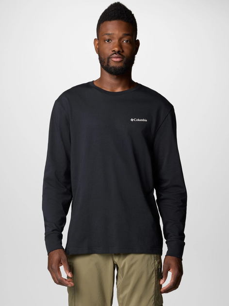 Longsleeve męski Columbia North Cascades Long Sleeve Tee 1834021008 L Czarny (195981693263) - obraz 1