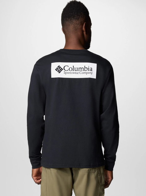 Лонгслів чоловічий Columbia North Cascades Long Sleeve Tee 1834021009 M Чорний (195981686050) - зображення 2