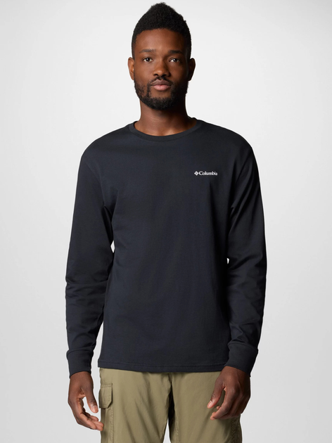 Лонгслів чоловічий Columbia North Cascades Long Sleeve Tee 1834021009 XL Чорний (195981686074) - зображення 1