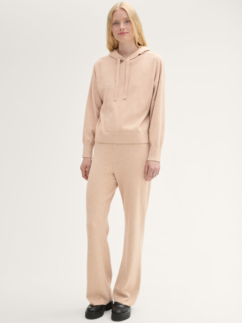 Bluza z kapturem damska Tom Tailor 1043338 S Jasnobrązowa (4068127060150) - obraz 3