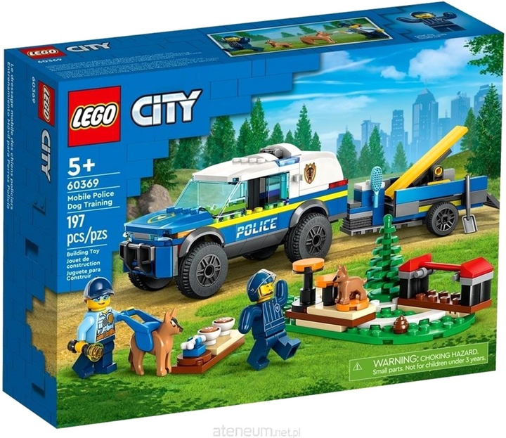 Конструктор LEGO City Дресирування поліцейських собак 197 деталей 3 шт (60369) - зображення 1