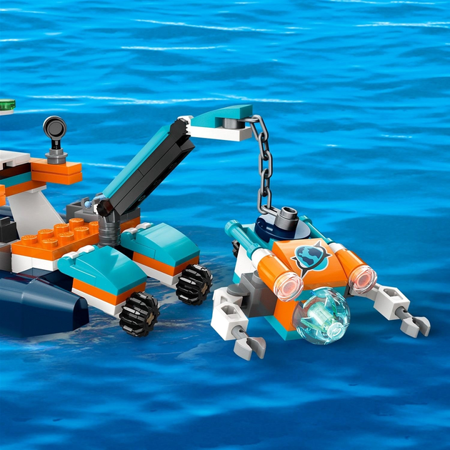 Конструктор LEGO City Водолазний катер дослідника 182 деталі 3 шт (60377) - зображення 5