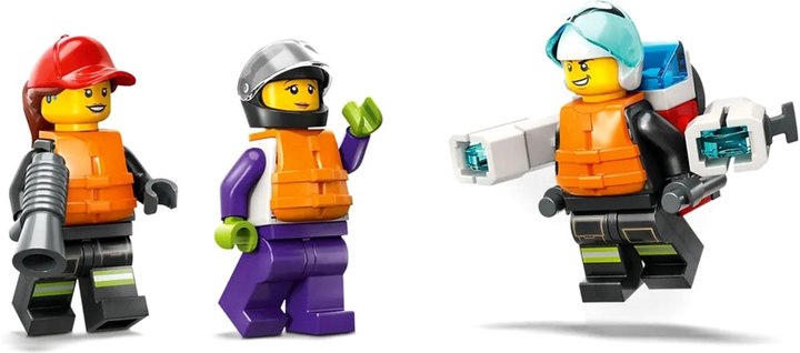 Конструктор LEGO City Пожежний катер 144 деталі 6 шт (60373) - зображення 7
