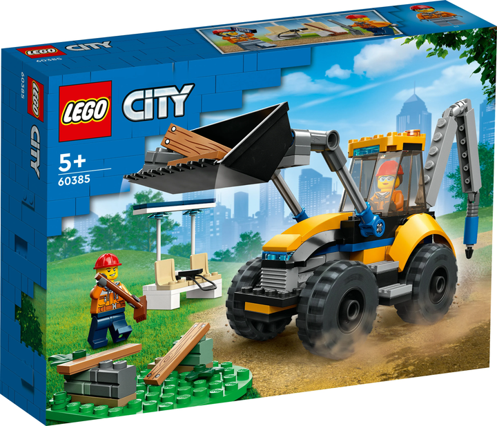 Zestaw klocków LEGO City Koparka budowlana 148 elementów 6 szt (60385) - obraz 1