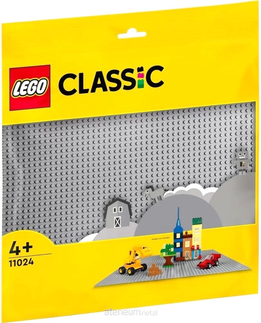 Zestaw klocków LEGO Classic Płytka konstrukcyjna Szara 12 szt (11024) - obraz 1