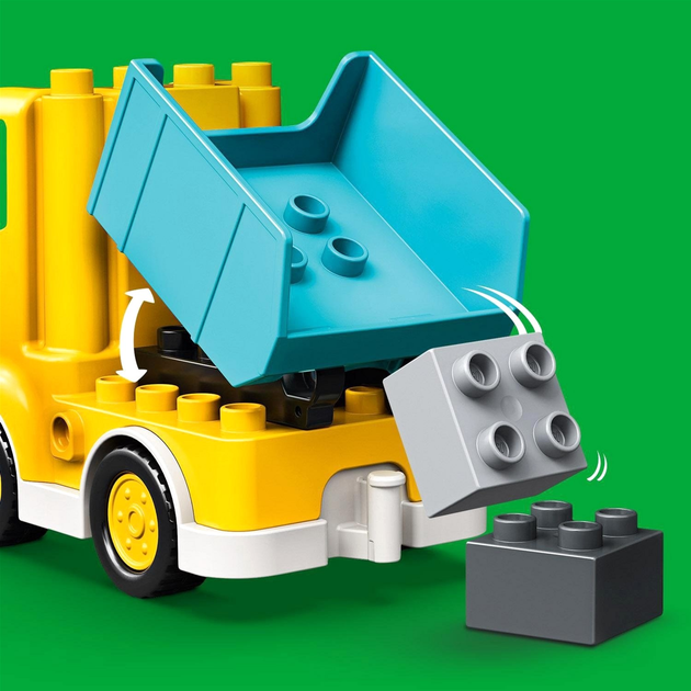 Конструктор LEGO Duplo Вантажівка та екскаватор 20 деталей 4 шт (10931) - зображення 5