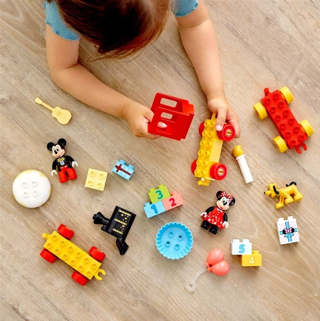 Zestaw klocków LEGO Duplo Myszkowy pociąg na przyjęcie urodzinowe 22 elementy 4 szt (10941) - obraz 7