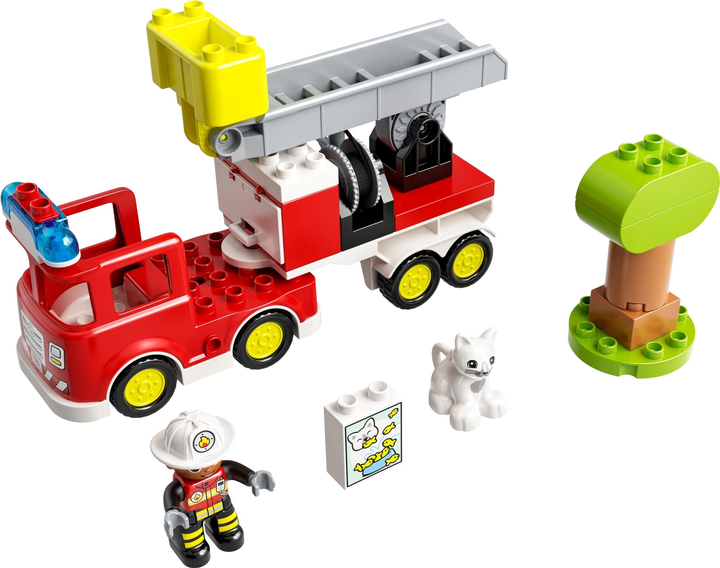 Zestaw klocków LEGO Duplo Wóz strażacki 21 element 4 szt (10969) - obraz 2