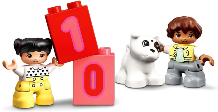 Конструктор LEGO Duplo Поїзд із цифрами Наука 23 деталі 4 шт (10954) - зображення 6