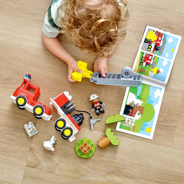 Конструктор LEGO Duplo Пожежна машина 21 деталь 4 шт (10969) - зображення 7