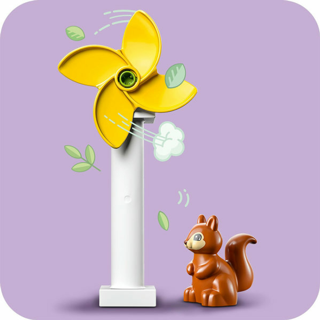Zestaw klocków LEGO Duplo Samochód elektryczny i turbina wiatrowa 16 elementów 6 szt (10985) - obraz 6