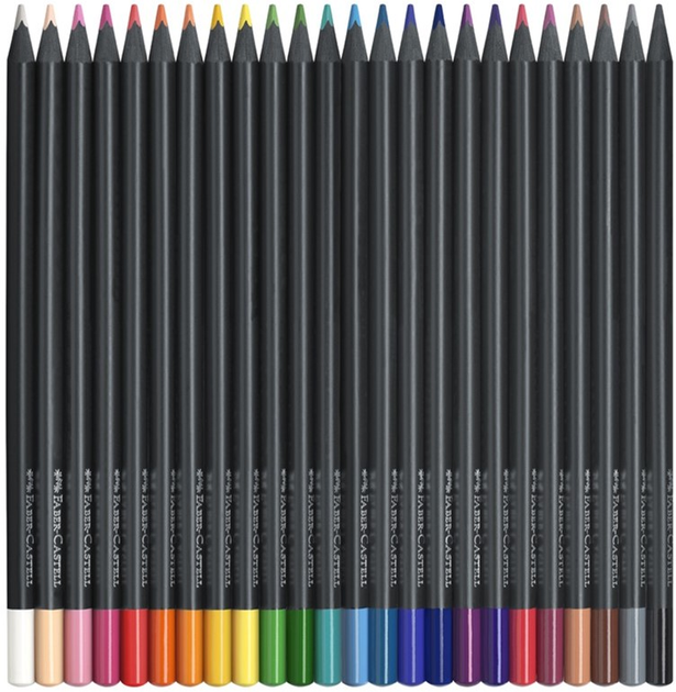 Набір кольорових олівців Faber-Castell Black Edition 24 шт (4005401164241) - зображення 2