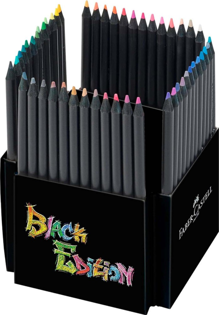 Набір кольорових олівців Faber-Castell Black Edition 50 шт (4005401164500) - зображення 2