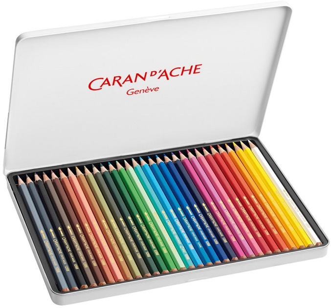 Набір акварельних олівців Caran d'Ache Fancolor 30 шт (7630002307024) - зображення 2