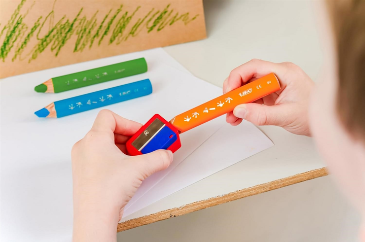 Zestaw akwarelowych ołówków BIC Kids Multisurface z temperówką 10 szt (3086123728370) - obraz 4