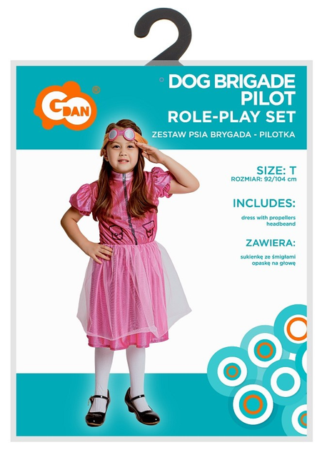 Strój karnawałowy Godan Dog Brigade Pilot 92-104 cm (5902973182798) - obraz 1