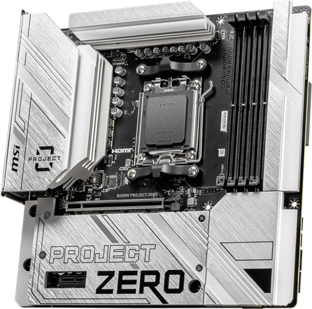 Материнская плата MSI B650M Project Zero (sAM5, AMD B650, PCI-Ex16) - изображение 3