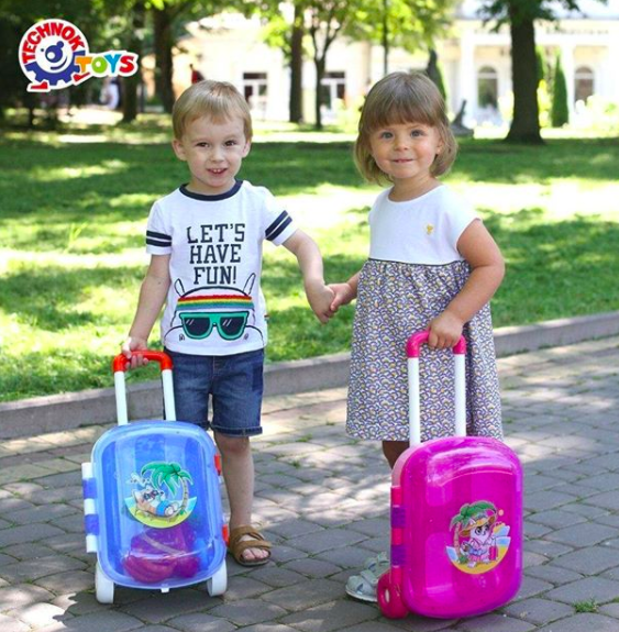 Детский чемодан для девочки ТехноК - Фото 6 Детский чемодан для девочки ТехноК - изображение 6