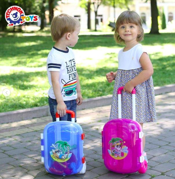 Детский чемодан для девочки ТехноК - Фото 7 Детский чемодан для девочки ТехноК - изображение 7