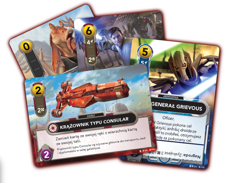 Gra planszowa Rebel Star Wars: The Deckbuilding Game - Clone Wars (edycja polska) (841333127282) - obraz 4