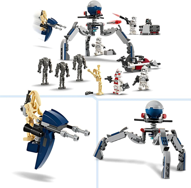 Конструктор LEGO Star Wars Ескадрилья клонів 501 легіону 215 деталей 8 шт (75372) - зображення 5
