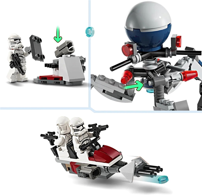 Конструктор LEGO Star Wars Ескадрилья клонів 501 легіону 215 деталей 8 шт (75372) - зображення 6