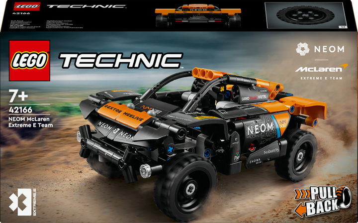 Zestaw klocków LEGO Technics Neom McLaren Extreme E Team 252 elementy 4 szt (42166) - obraz 1