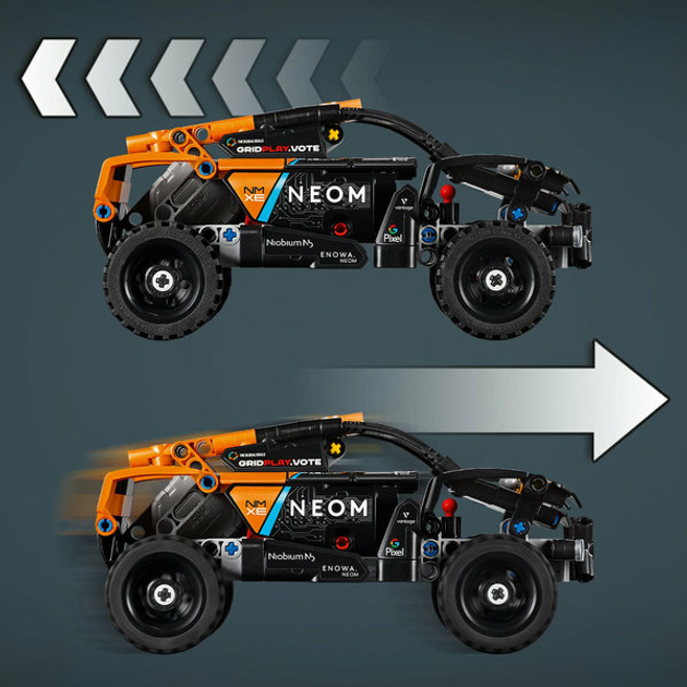Zestaw klocków LEGO Technics Neom McLaren Extreme E Team 252 elementy 4 szt (42166) - obraz 8
