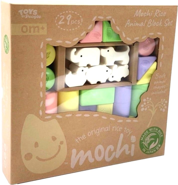 Klocki konstrukcyjne Mochi Rice Animal Blocks 29 elementów (0842076120080) - obraz 1