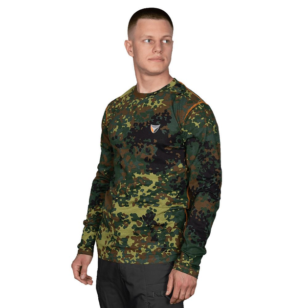 Лонгслів Basic 2.0 Cotton Flecktarn Camotec розмір L - изображение 2