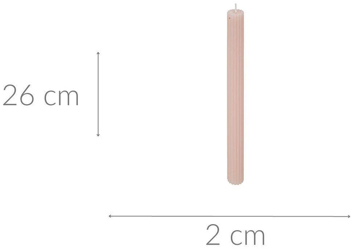 Свічка Atmosphera Demi 26 см Рожева (3560232661204) - зображення 2