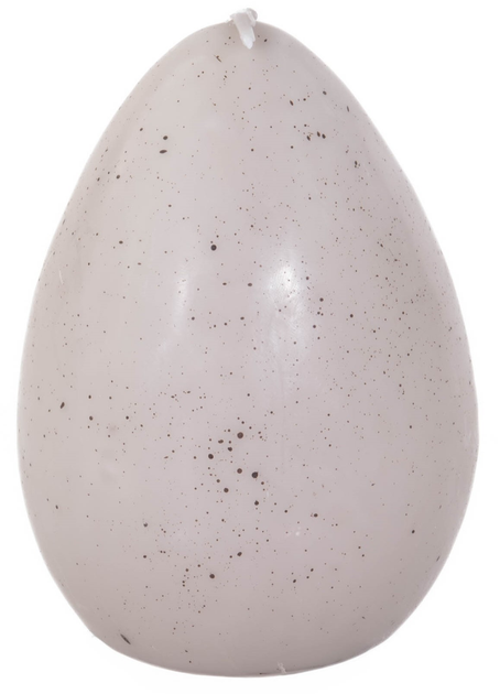 Свічка Boltze Home EGG великодня 13 см Сіра (5902973441383) - зображення 1