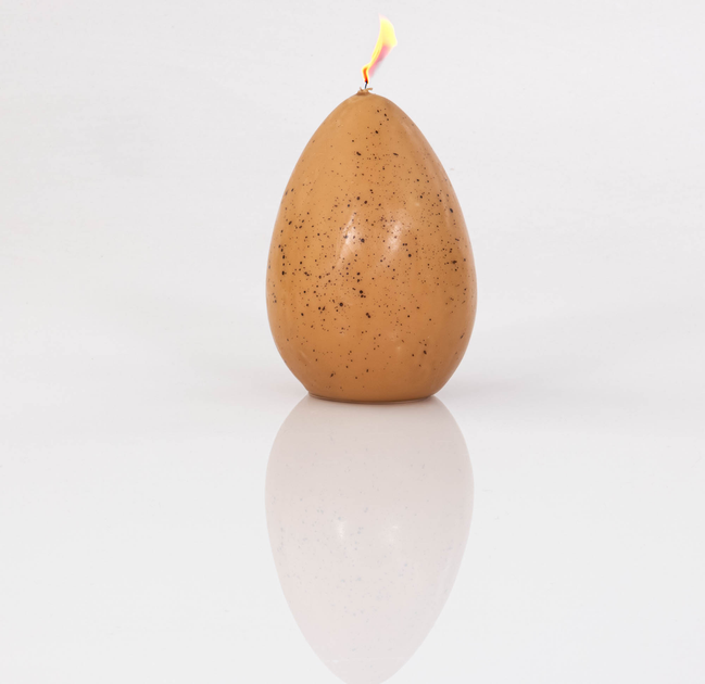 Свічка Boltze Home EGG великодня 13 см Бежева (5902973441390) - зображення 3