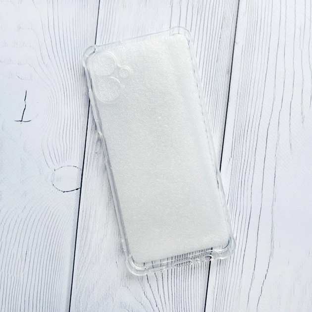 Прозорий силіконовий чохол з потовщеними кутами на Samsung Galaxy A06 (A065) - Фото 2 Прозорий силіконовий чохол з потовщеними кутами на Samsung Galaxy A06 (A065) - зображення 2