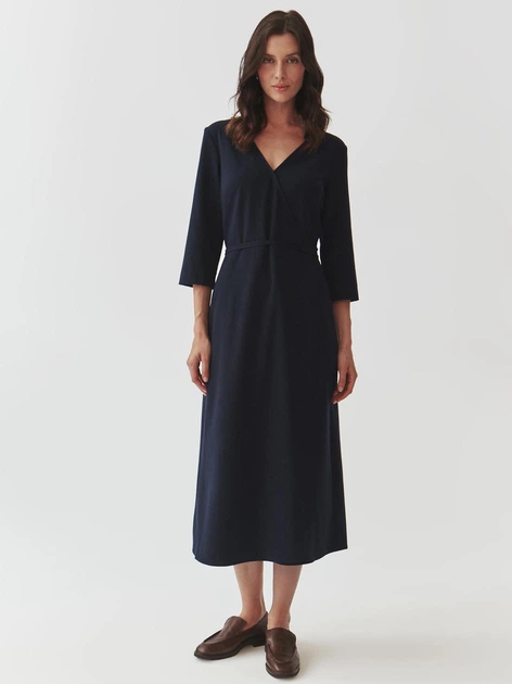 Плаття міді осіннє жіноче Tatuum Zerewiana T2421.194B-781 42 Темно-синє (5900142380600) - зображення 3