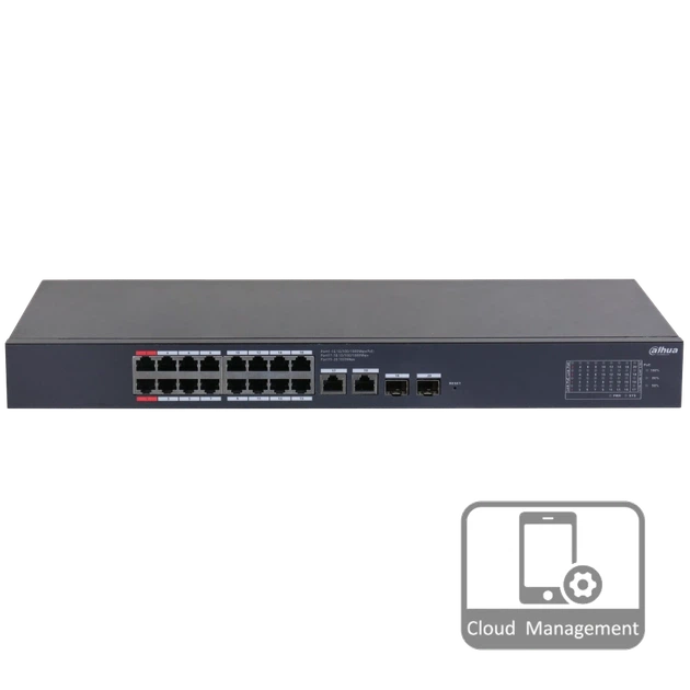 Коммутатор 20 портов управляемый Dahua DH-CS4220-16GT-190 PoE - Фото 1 Коммутатор 20 портов управляемый Dahua DH-CS4220-16GT-190 PoE - изображение 1
