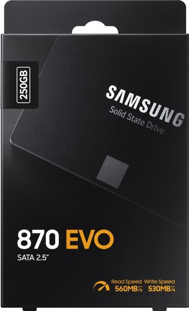 Накопитель SSD 250GB Samsung 870 EVO 2.5" SATAIII MLC (519723) - изображение 7