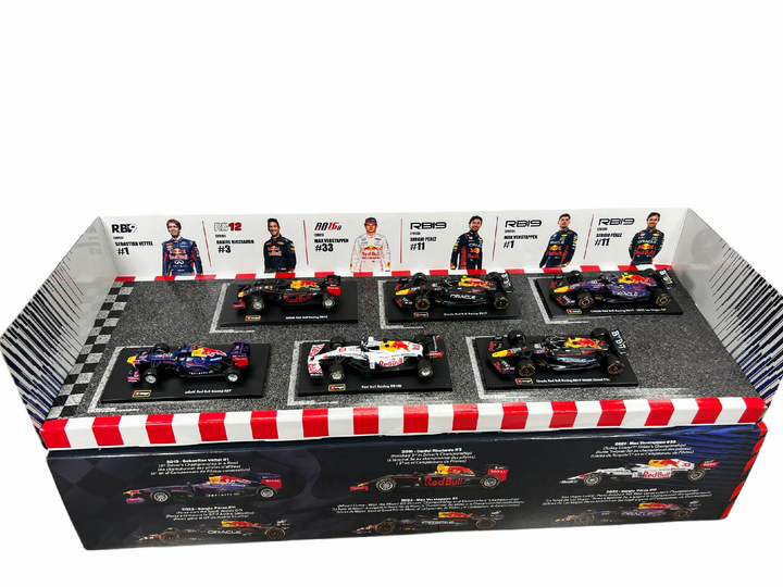 Red Bull Racing 6台セット Amazon.co.jp: ブラーゴ 1/43 スケール レッドブル レーシング 6