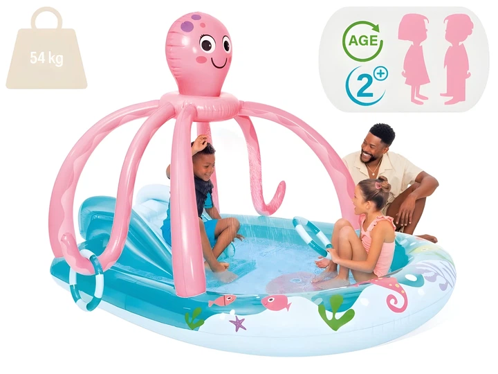 Надувной игровой центр с бассейном 229 л Intex Интекс Осьминог 234 x 183 x 150 см - изображение 5