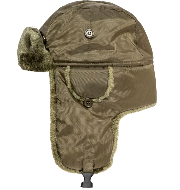 Шапка-вушанка Mil-Tec ma1 12105001 XL 59-60 Оливковий - зображення 3