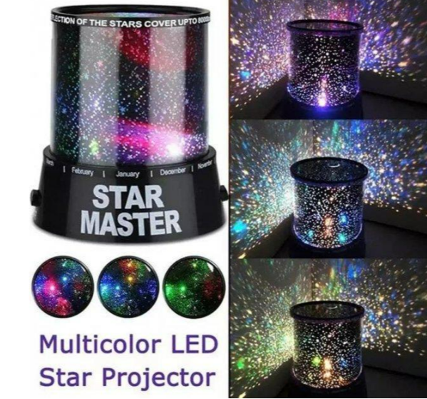 Ночник STAR MASTER H-28305 с адаптером — проектор звездного неба для дома - изображение 5