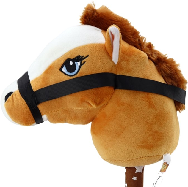 Конячка з паличкою Leantoys Hobby Horse Shorthair з музикою Коричнева (5905991009122) - зображення 2