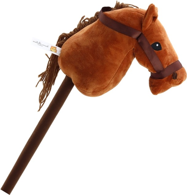 Konik na patyku LEAN Toys Hobby Horse Long-Haired z muzyką (5905991009092) - obraz 3