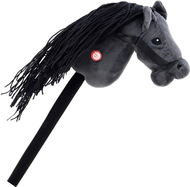 Konik na patyku LEAN Toys Hobby Horse Long-haired z muzyką Czarny (5905991009108) - obraz 3