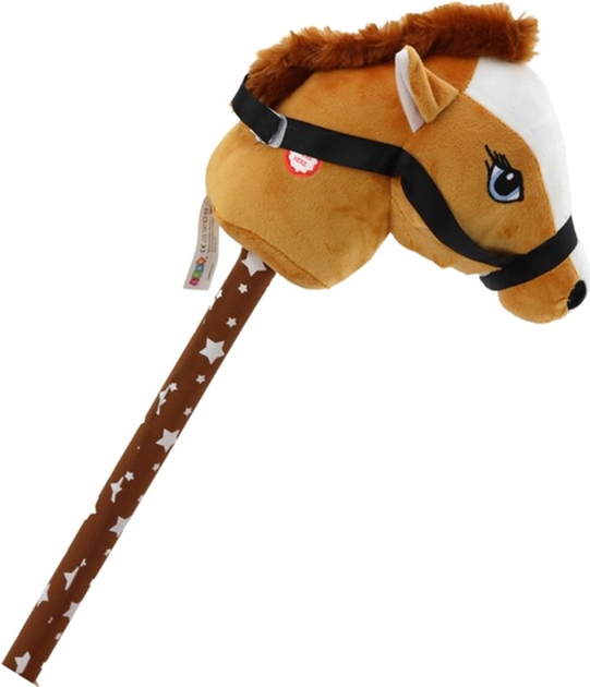 Konik na patyku LEAN Toys Hobby Horse Shorthair z muzyką Brązowy (5905991009122) - obraz 3