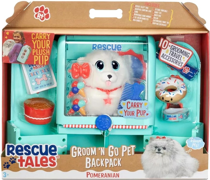 Zestaw do zabawy Little Tikes Rescue Tales Groom'n Go Plecak dla zwierzaka z akcesoriami (10050743657723) - obraz 1