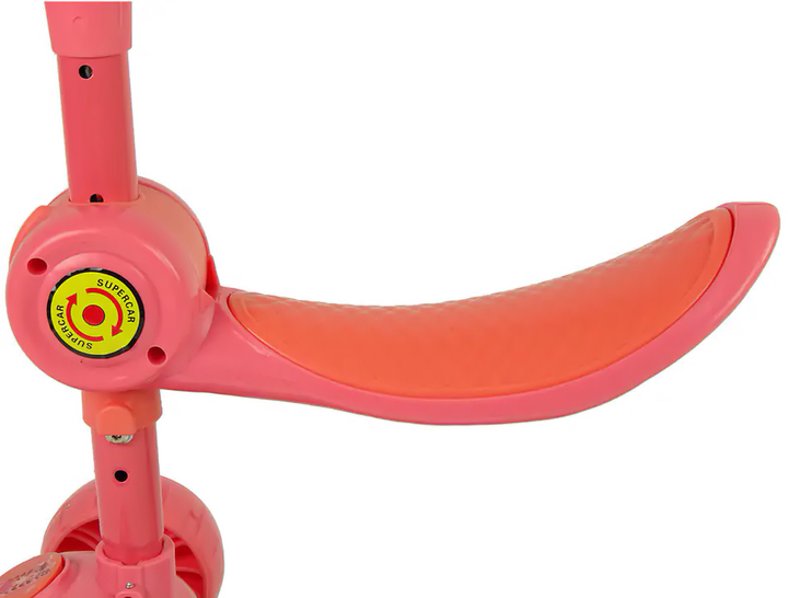 Hulajnoga dziecięca LEAN Toys Balansowa Trójkołowa Różowa (5904665995280) - obraz 6