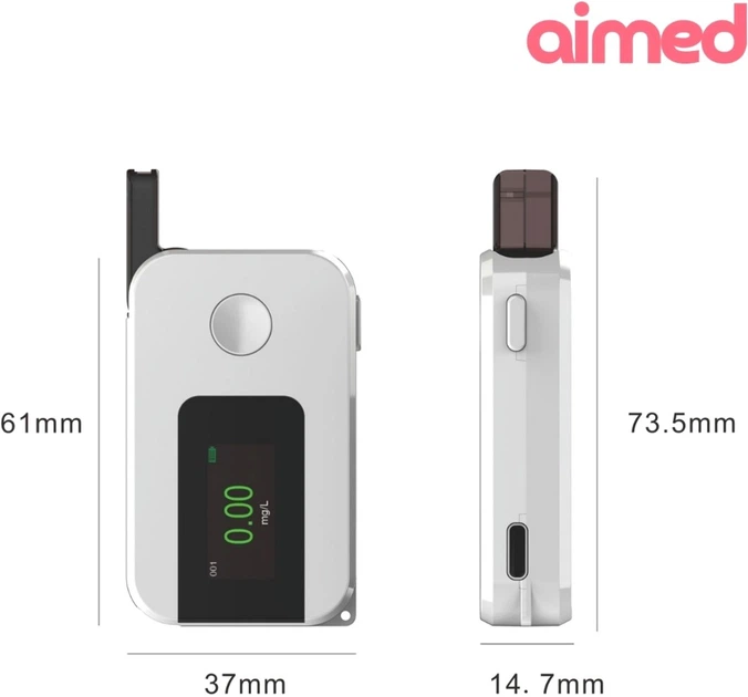 Алкотестер цифровой AIMED Sober Pro с таймером трезвости Белый (AI-SoberPro1_wh) - изображение 10